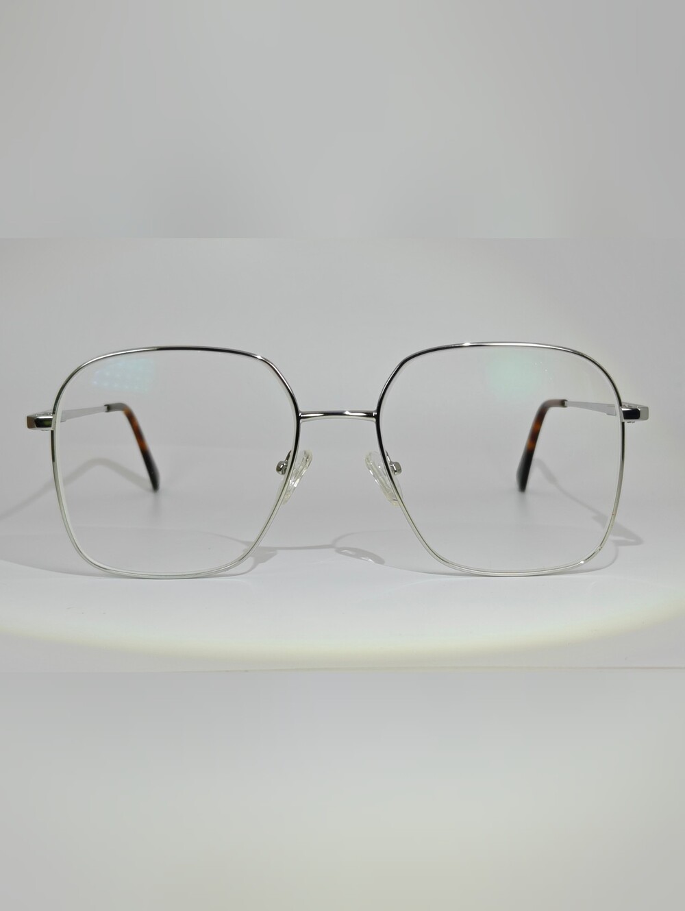 Roman Square Aviator Type Shiny Chrome Womens Eyewear.